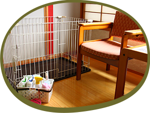 ペットと泊まれるお部屋